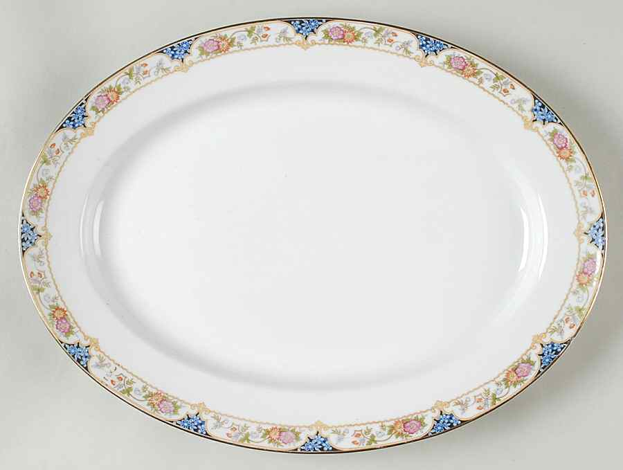 The Magenta 14" Oval Serving Platter by Noritake-1