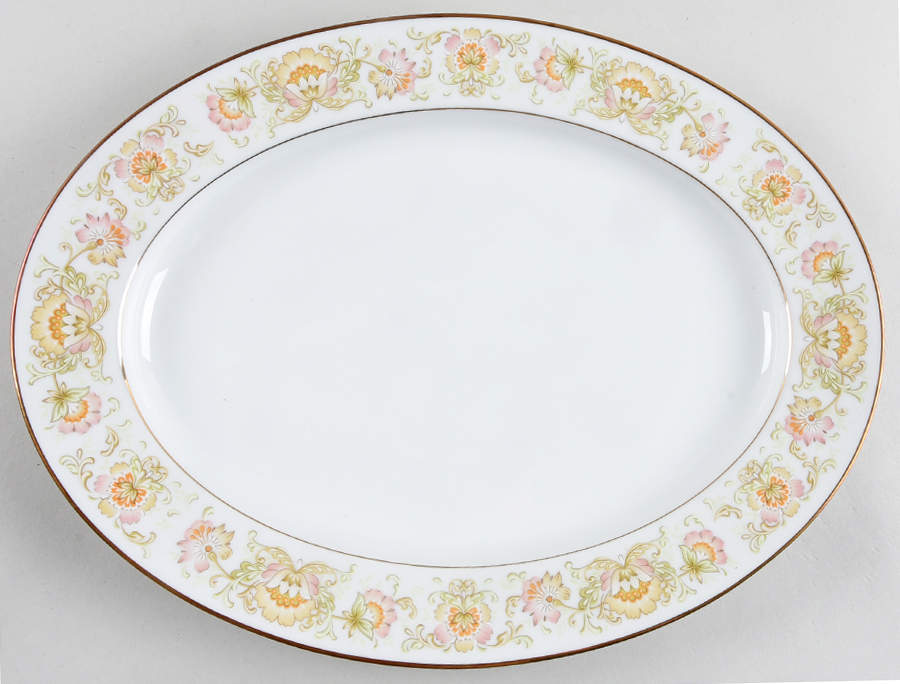 May Garden 13" Oval Serving Platter by Noritake-1