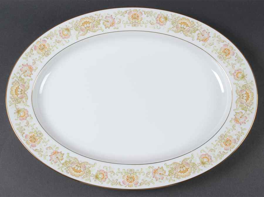 May Garden 16" Oval Serving Platter by Noritake-1