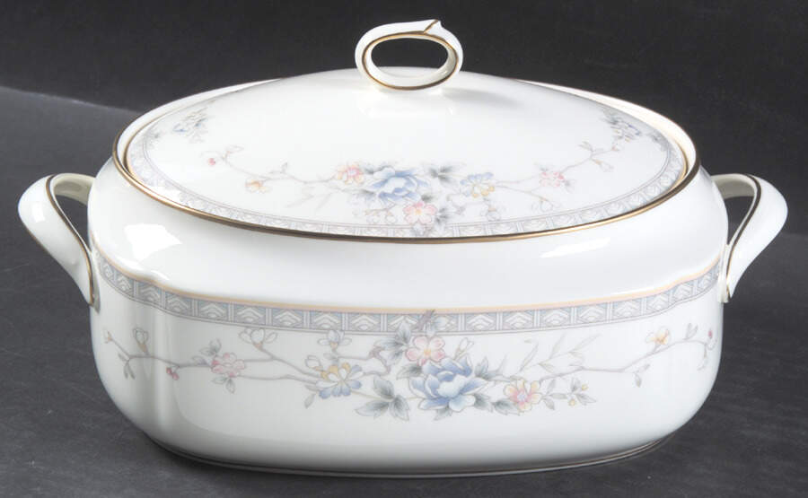 Mandarin Garden Oval Covered Vegetable by Noritake-1