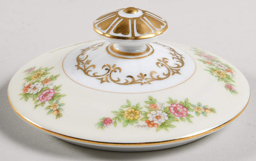 Magnolia Lid for Sugar Bowl by Noritake-1
