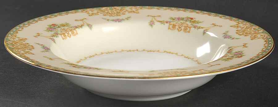 Magnolia Rim Soup Bowl by Noritake-1