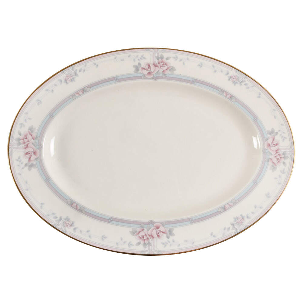 Magnificence 14" Oval Serving Platter by Noritake-1