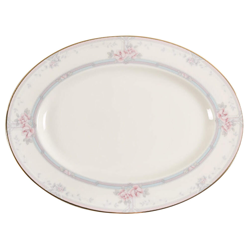 Magnificence 12" Oval Serving Platter by Noritake-1