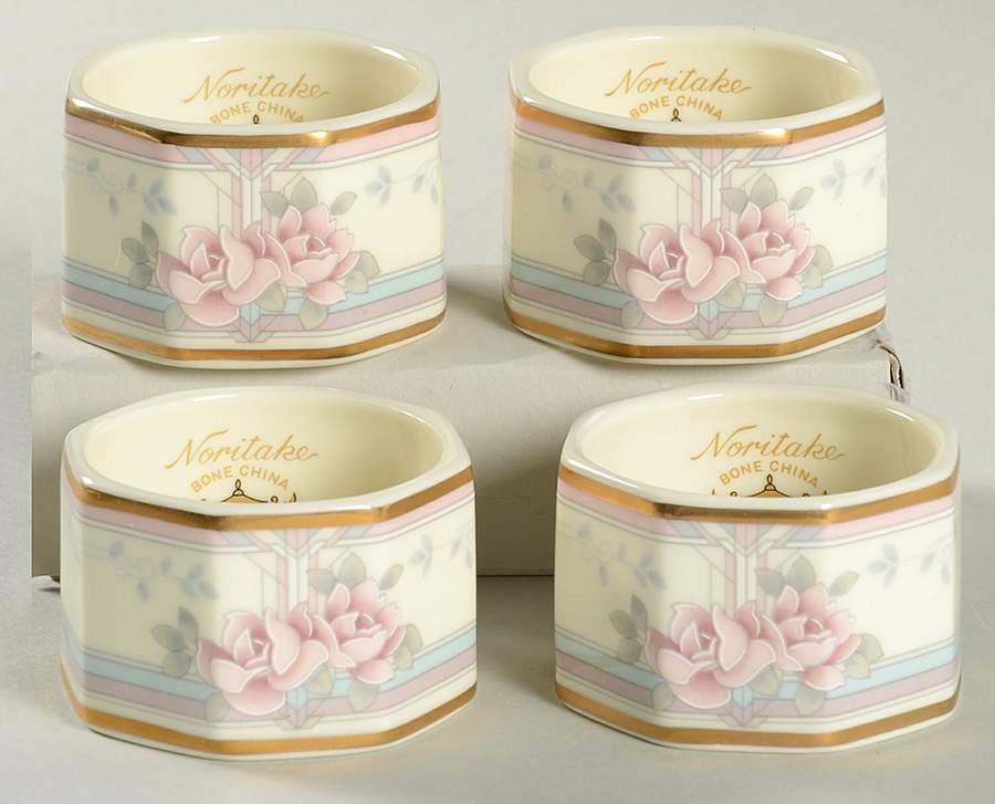 Magnificence Napkin Ring - Set of 4 by Noritake-1