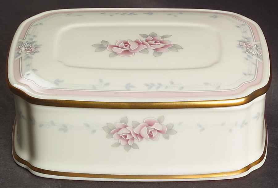 Magnificence Rectangular Box with Lid by Noritake-1