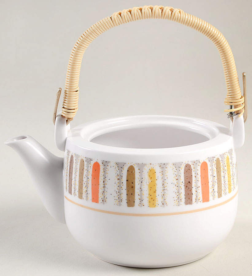 Mardi Gras Teapot No Removable Top Handle & No Lid by Noritake-1