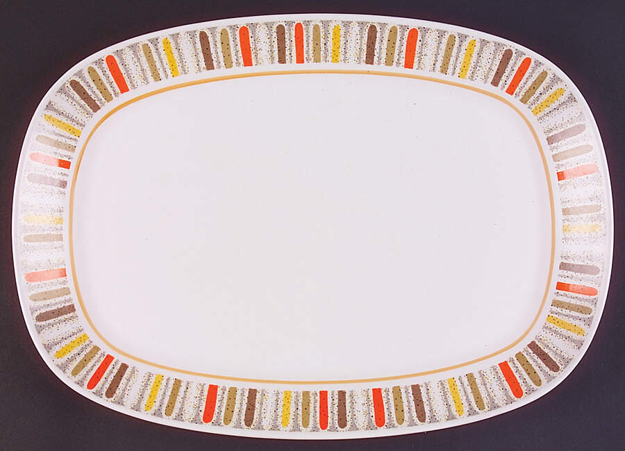 Mardi Gras 15" Oval Serving Platter by Noritake-1