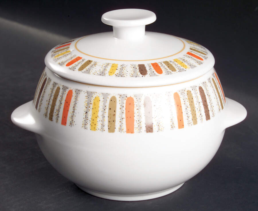 Mardi Gras Fondue Pot & Lid by Noritake-1