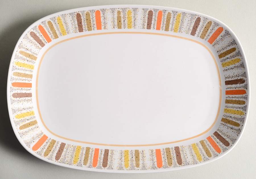 Mardi Gras 11" Oval Serving Platter by Noritake-1