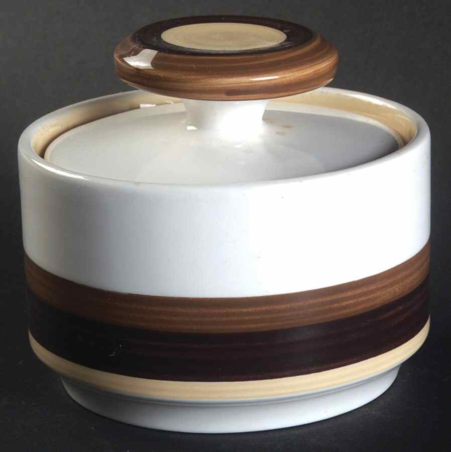 Mahogany Sugar Bowl & Lid by Noritake-1