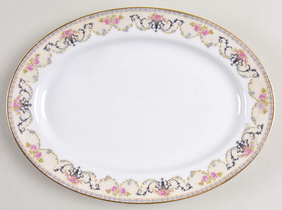 Majestic 10" Oval Serving Platter by Noritake-1
