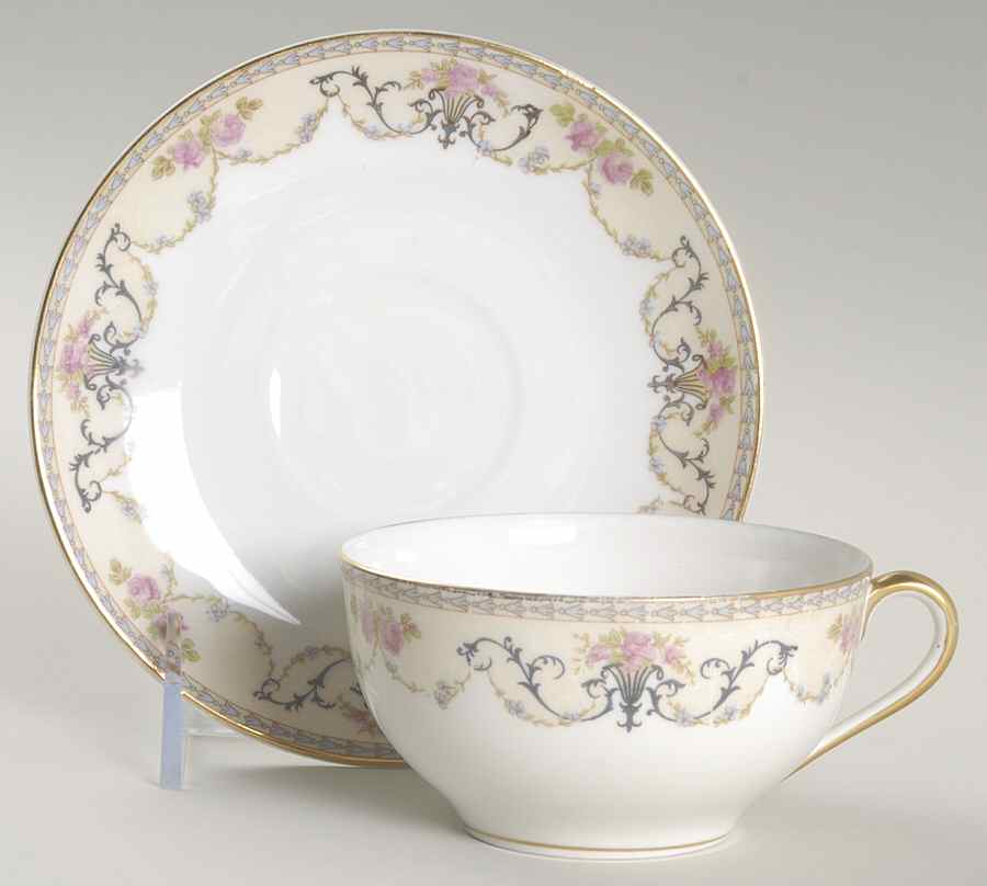 Majestic Flat Cup & Saucer Set by Noritake-1