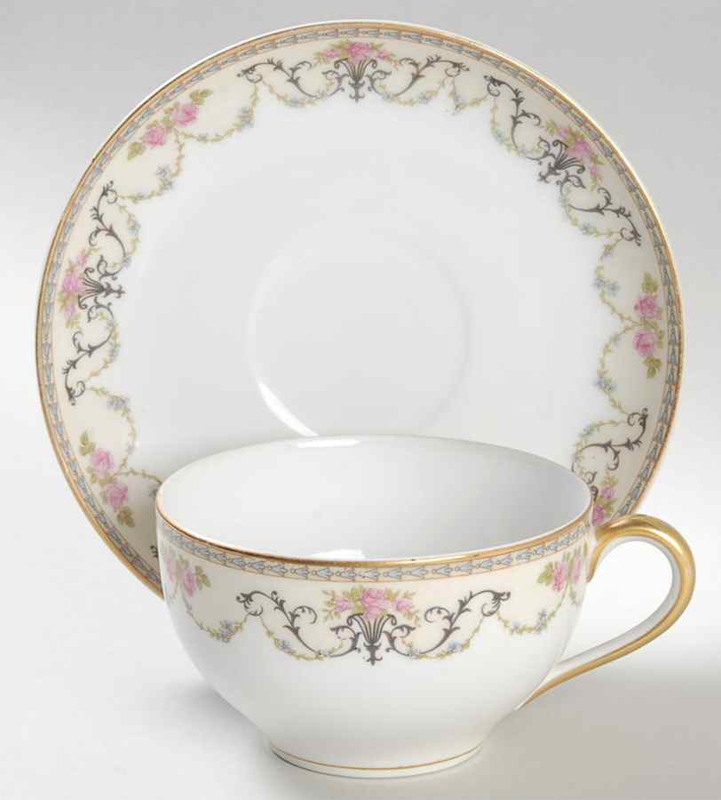 Majestic Oversized Cup & Saucer Set by Noritake-1