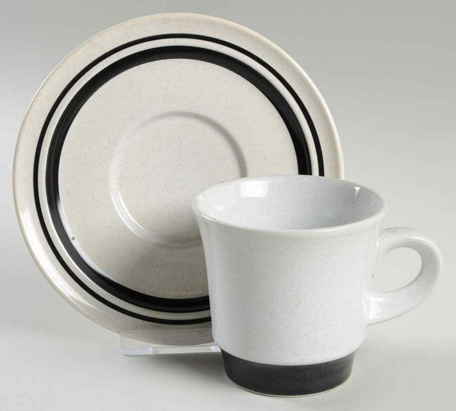 Malaga Flat Cup & Saucer Set by Noritake-1