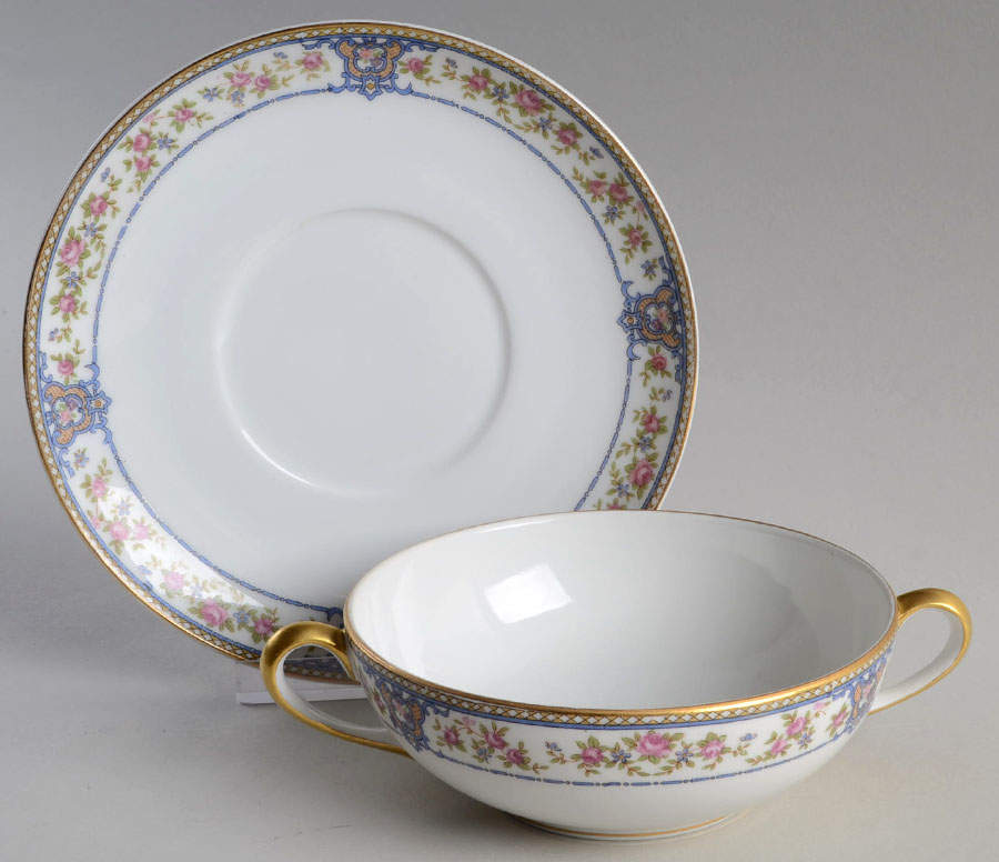 The Malay Flat Cream Soup Bowl & Saucer Set by Noritake-1