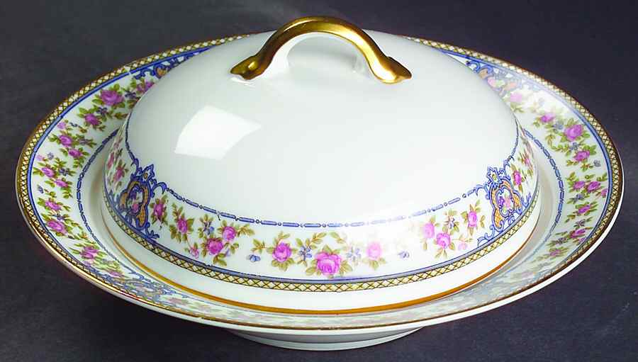 The Malay Round Covered Butter by Noritake-1