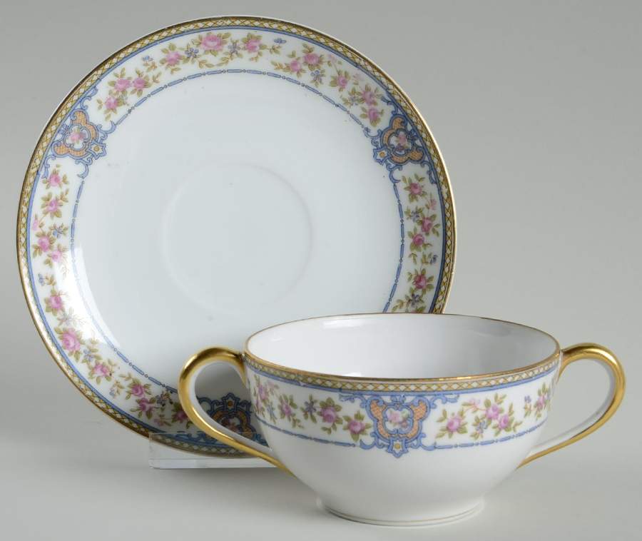 The Malay Flat Bouillon Cup & Saucer by Noritake-1