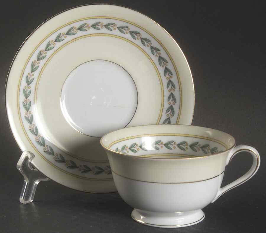 Malibu Footed Cup & Saucer Set by Noritake-1