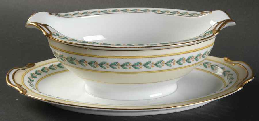 Malibu Gravy Boat with Attached Underplate by Noritake-1