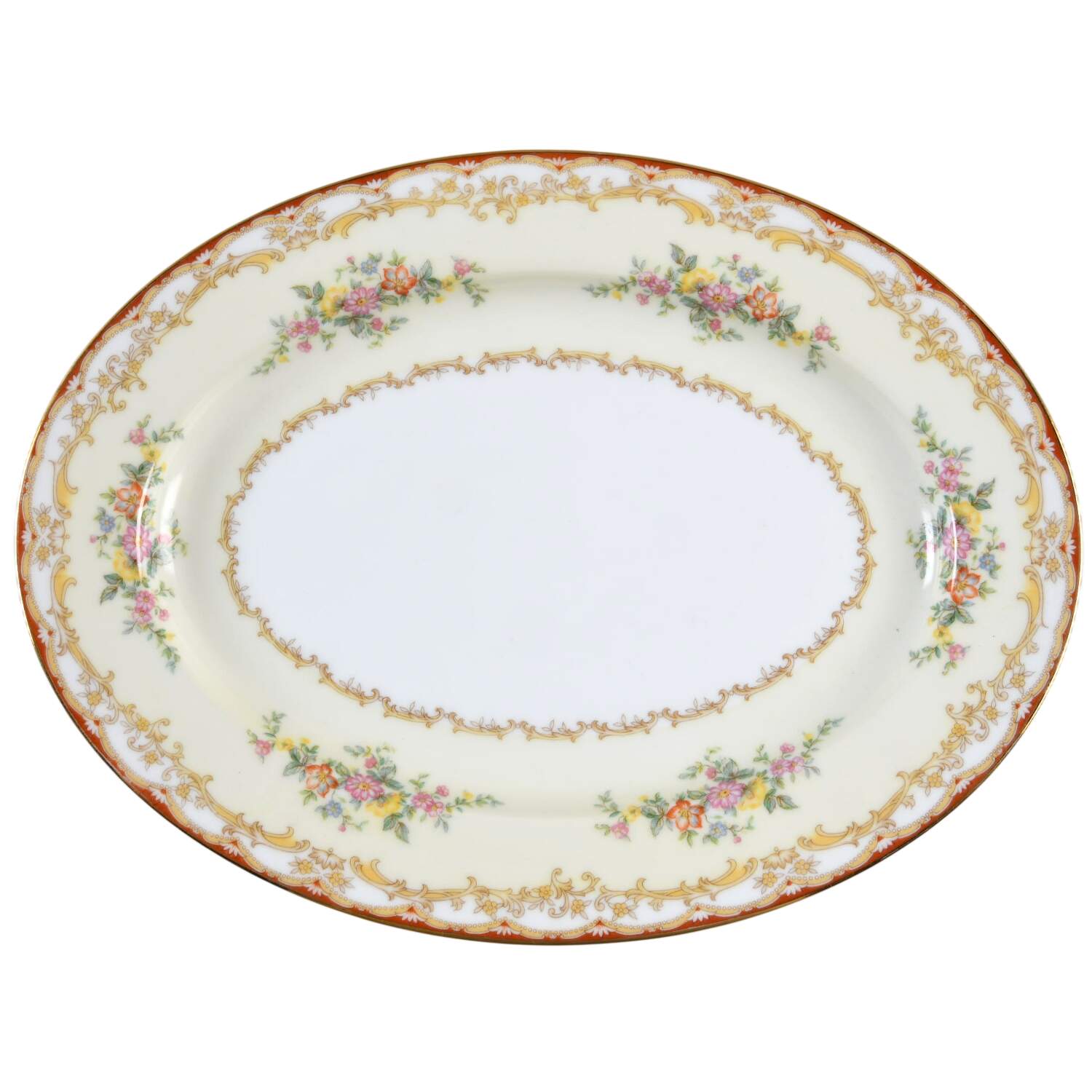 Malona 11" Oval Serving Platter by Noritake-1