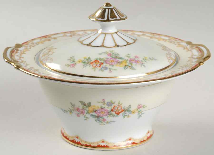 Malona Sugar Bowl & Lid by Noritake-1