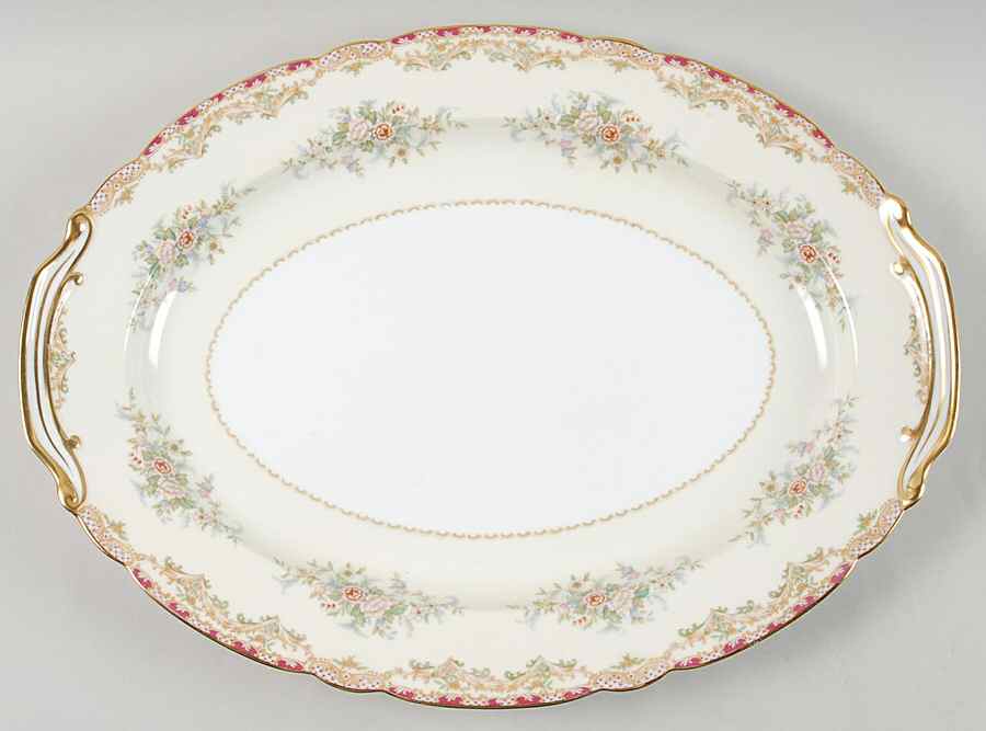 Malta 16" Oval Serving Platter by Noritake-1