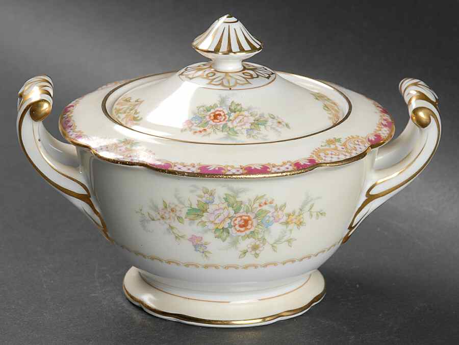 Malta Sugar Bowl & Lid by Noritake-1