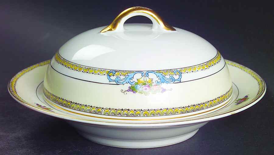 Malvern Round Covered Butter by Noritake-1