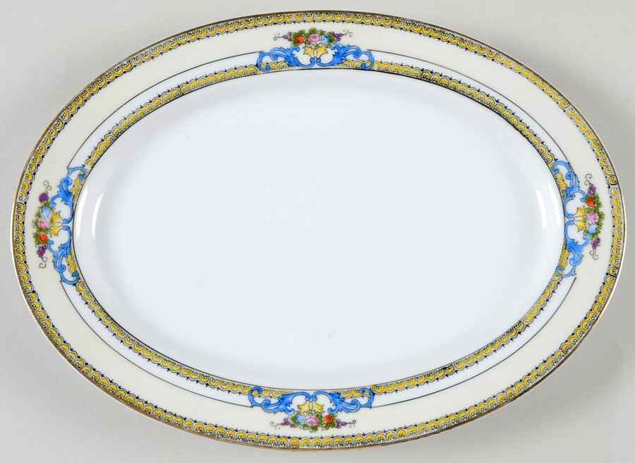 Malvern 10" Oval Serving Platter by Noritake-1