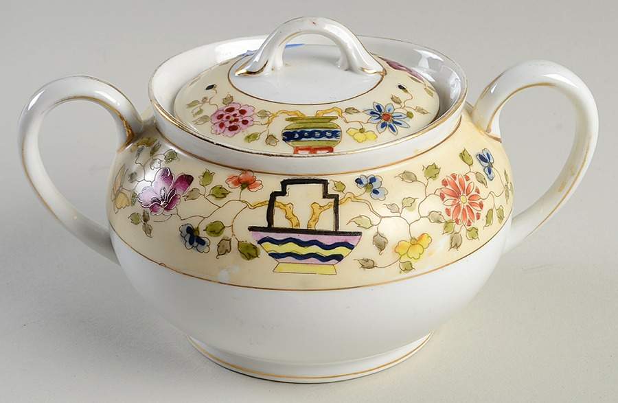 Mandarin Sugar Bowl & Lid by Noritake-1