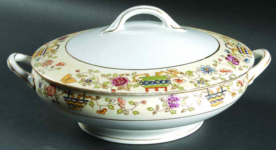 Mandarin Round Covered Vegetable by Noritake-1
