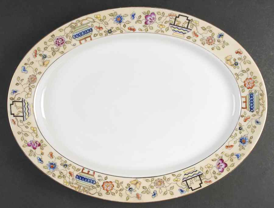 Mandarin 16" Oval Serving Platter by Noritake-1