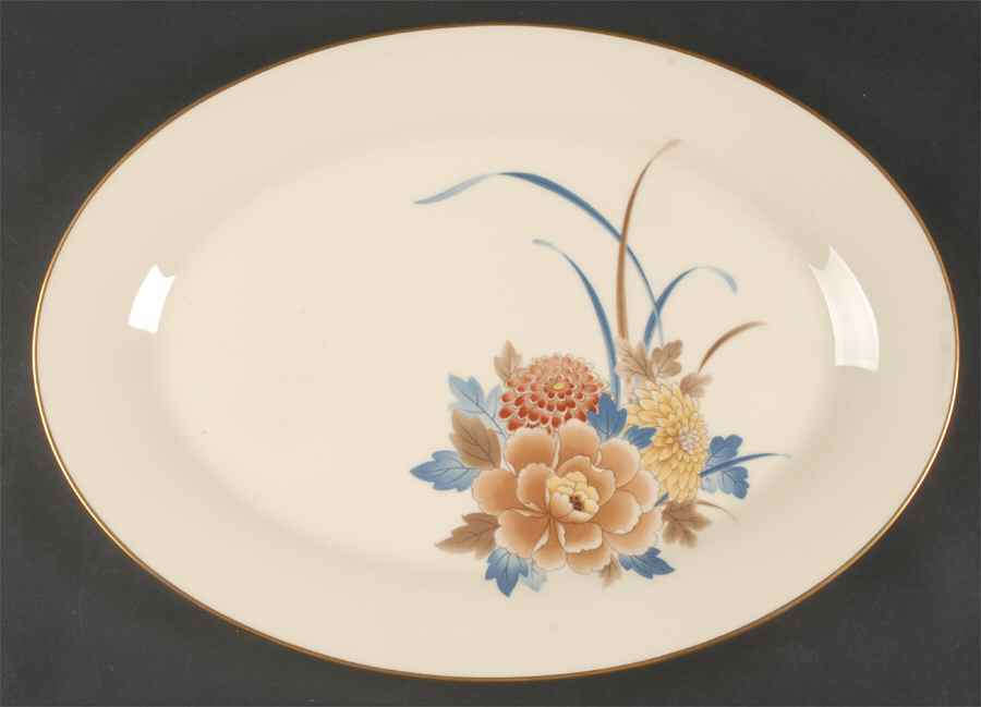 Mantigo 16" Oval Serving Platter by Noritake-1
