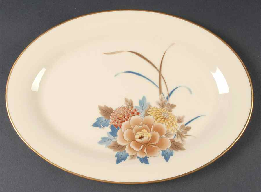 Mantigo 12" Oval Serving Platter by Noritake-1