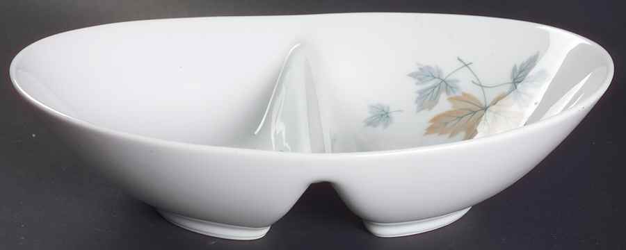 Maplewood 10" Oval Divided Vegetable Bowl by Noritake-1