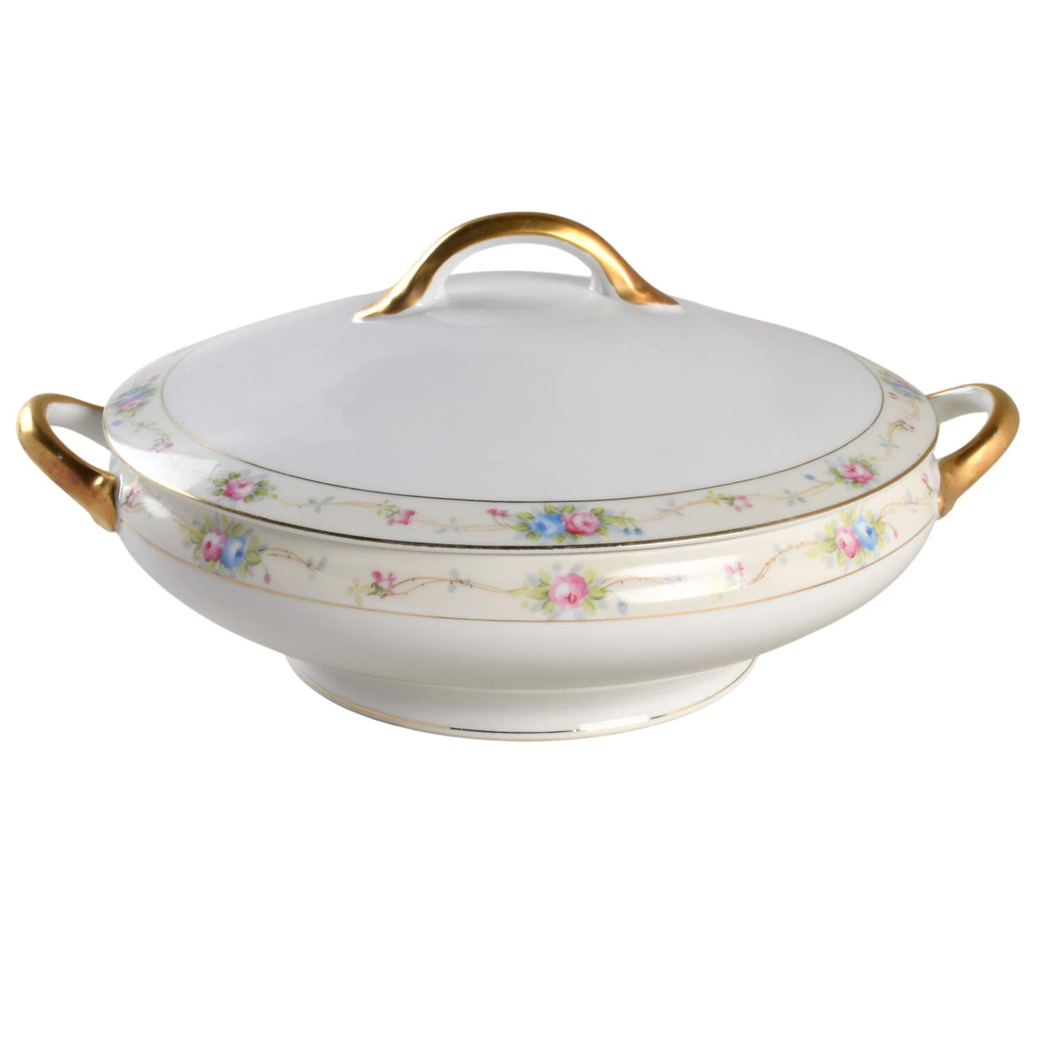 Marguerite Round Covered Vegetable by Noritake-1