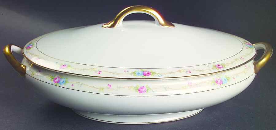 Marguerite Oval Covered Vegetable by Noritake-1
