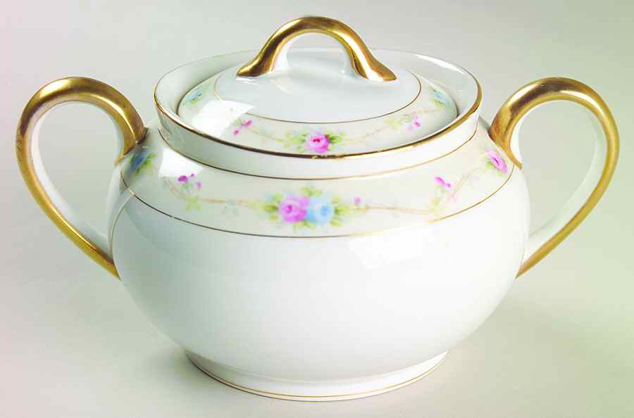 Marguerite Sugar Bowl & Lid by Noritake-1
