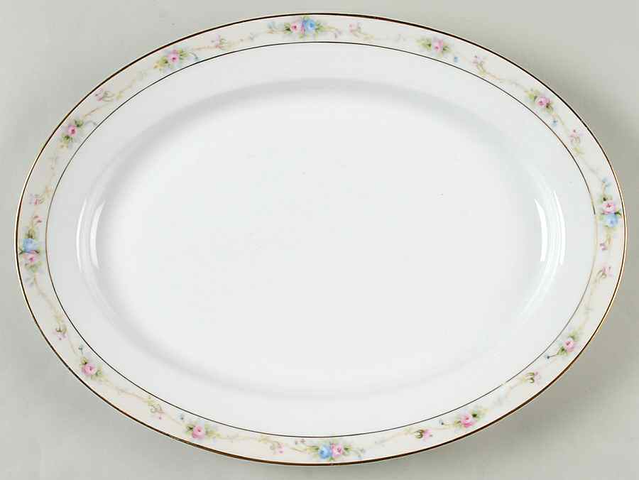 Marguerite 13" Oval Serving Platter by Noritake-1