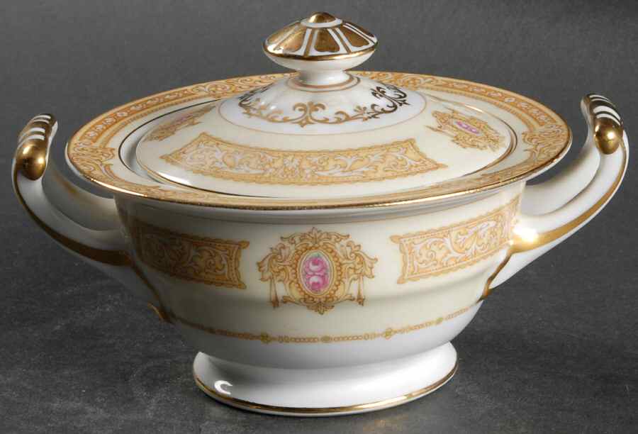 Marcia Sugar Bowl & Lid by Noritake-1