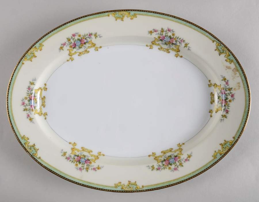 Marcell 13" Oval Serving Platter by Noritake-1