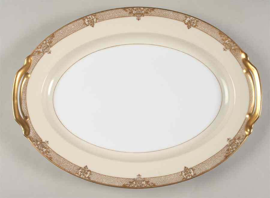 Marcisite 16" Oval Serving Platter by Noritake-1