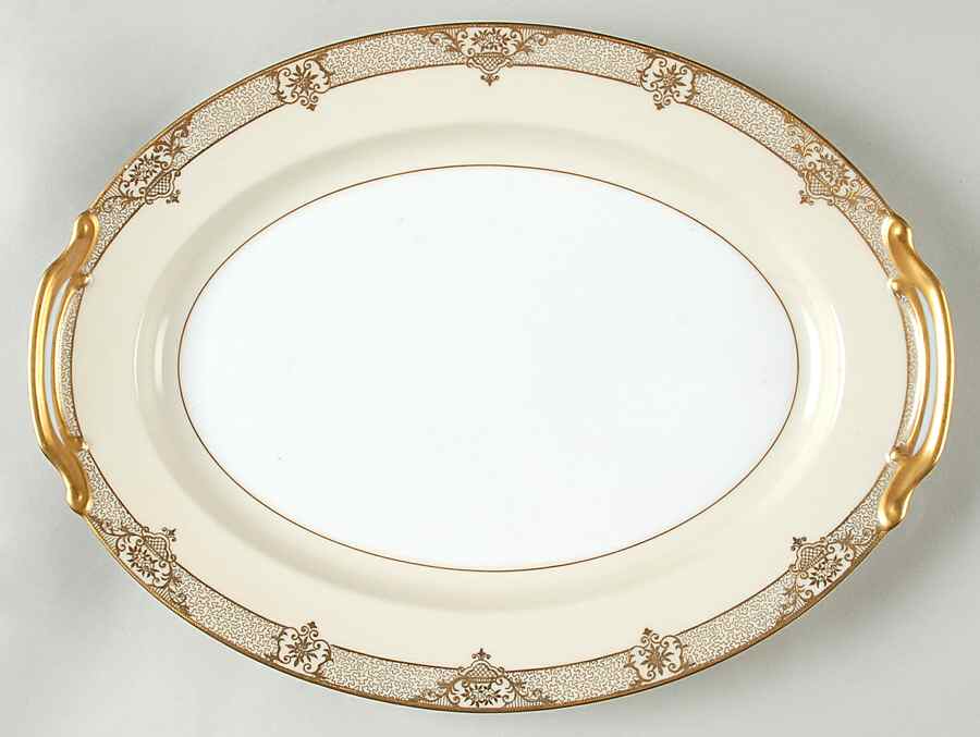 Marcisite 13" Oval Serving Platter by Noritake-1