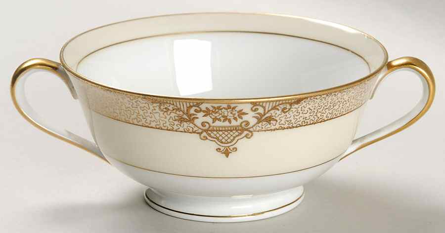 Marcisite Footed Cream Soup Bowl by Noritake-1