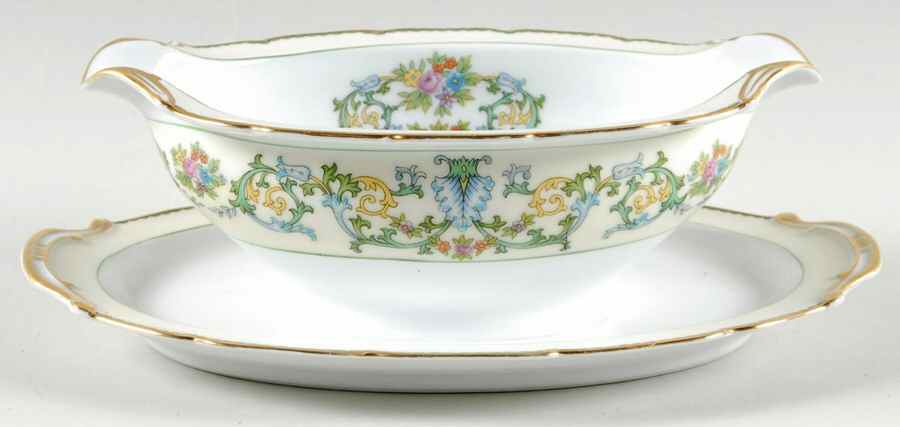 Marcola Gravy Boat with Attached Underplate by Noritake-1