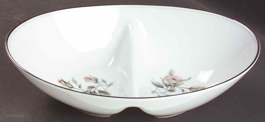 Margot 10" Oval Divided Vegetable Bowl by Noritake-1