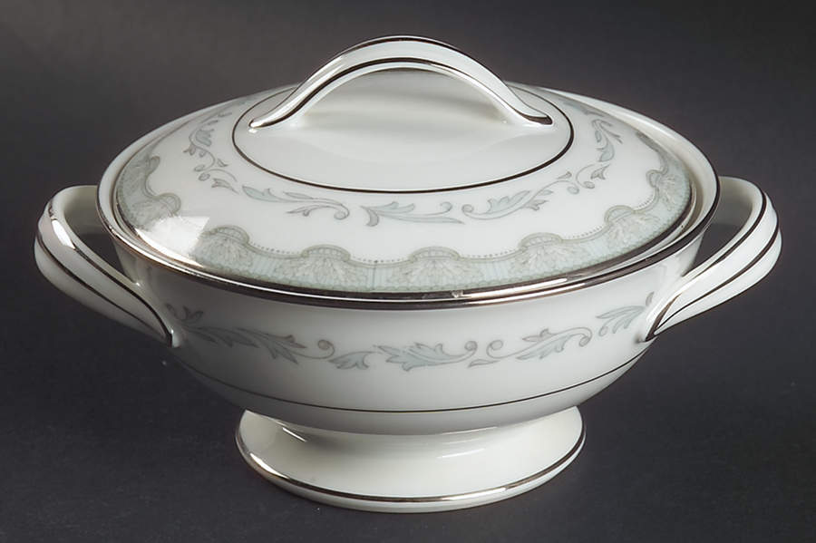 Margaret Sugar Bowl & Lid by Noritake-1