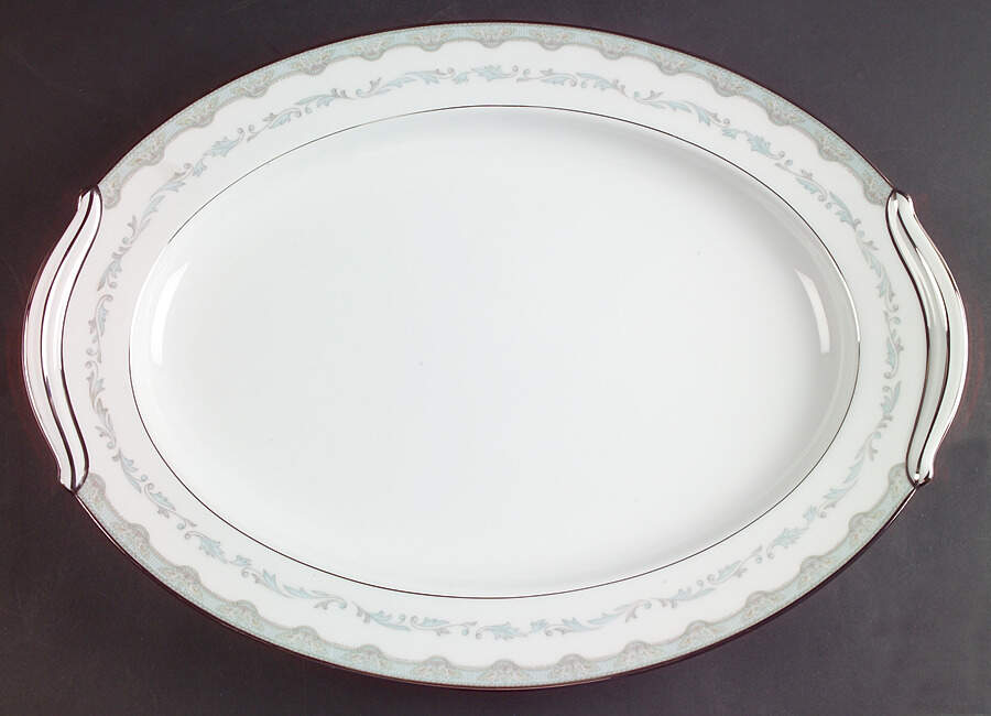 Margaret 16" Oval Serving Platter by Noritake-1