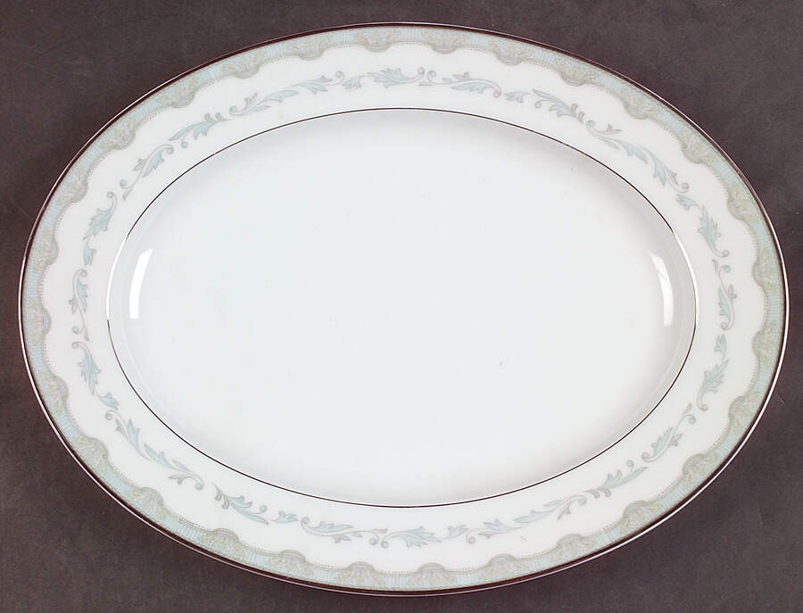 Margaret 11" Oval Serving Platter by Noritake-1